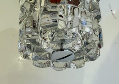  OTHR French 1970s Space Age Othr Crystal Mid Century Wall Lamps