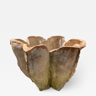  Oak Design Studios AGAVE Terracotta garden pots with natural patina