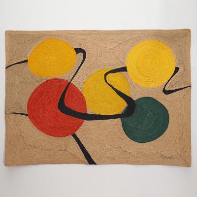  Oak Design Studios BACCHANALES One of a kind sisal tapestry by OAK Studio