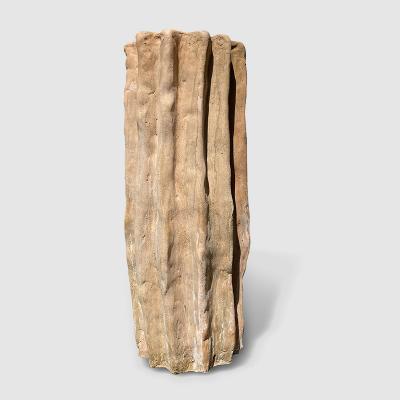  Oak Design Studios CACTEE Pair of terracotta garden pots with natural patina