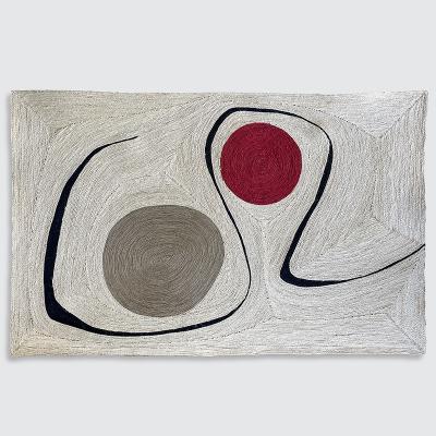  Oak Design Studios LE FRUIT DEFENDU One of a kind sisal tapestry by O K Studio