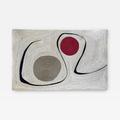  Oak Design Studios LE FRUIT DEFENDU One of a kind sisal tapestry by O K Studio