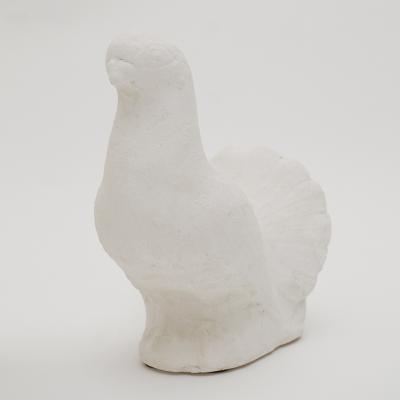 Oak Design Studios PAIR OF WHITE DOVES Cement sculptures for indoor or outdoor