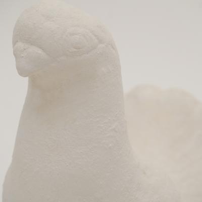 Oak Design Studios PAIR OF WHITE DOVES Cement sculptures for indoor or outdoor