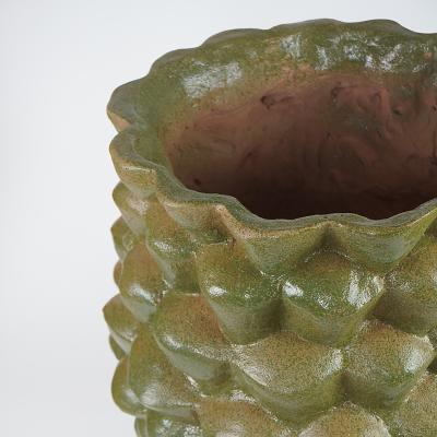  Oak Design Studios PALMAE I 0621 One of a kind glazed terracotta garden pot