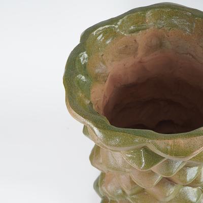  Oak Design Studios PALMAE II 0621 One of a kind glazed terracotta garden pot
