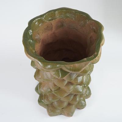  Oak Design Studios PALMAE II 0621 One of a kind glazed terracotta garden pot