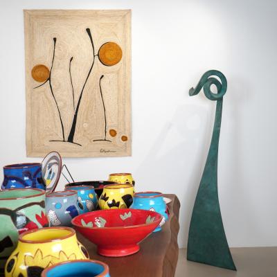  Oak Design Studios THE BRINGERS OF LIGHT One of a kind sisal tapestry by OAK Studio