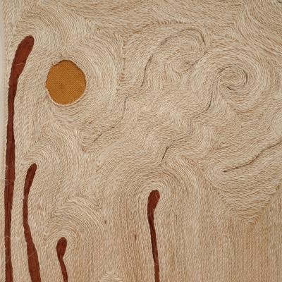  Oak Design Studios THE HESPERIDES POLYPTYCH One of a kind sisal rope tapestry