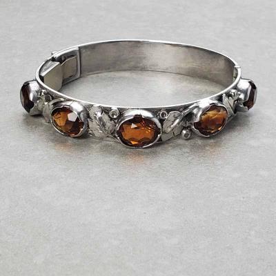  Oakes Studio Oakes Bracelet Sterling Silver Citrines