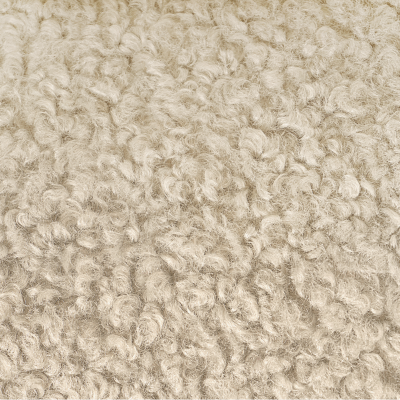  Object Refinery Wooly Bench in Natural Faux Lambswool Walnut by Object Refinery