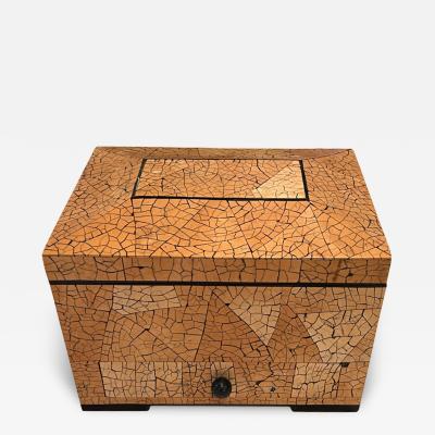  Oggetti ITALIAN POST MODERN COCONUT SHELL LACQUER JEWELRY BOX