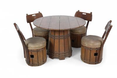  Old Hickory Furniture Co American Rustic Old Hickory 5 Piece Pub Set Table and Chairs