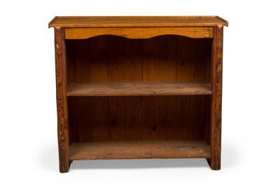 Old Hickory Furniture Co Rustic Old Hickory Style Log and Woven Rattan Bar