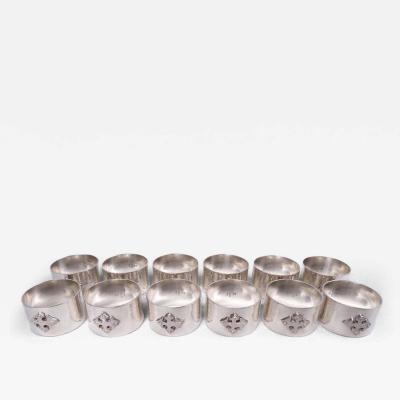  Old Newbury Crafters Set of 12 Old Newbury Crafters Crusader Gothic Craftsman Napkin Rings