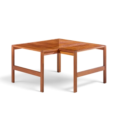 Ole Gjerl v Knudsen Torben Lind Ole Knudsen Torben Lind for France Son Danish Teak Corner Coffee End Table
