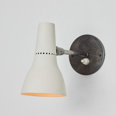  Oluce 1950s Giuseppe Ostuni Model 109 1 Tubetto 2 Snodi Piccoli Wall Lamp for Oluce