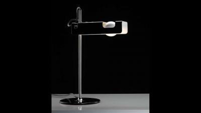  Oluce Joe Colombo Model 291 Spider Table Lamp in Black for Oluce