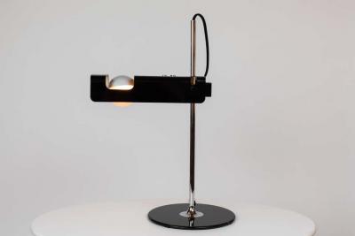  Oluce Joe Colombo Model 291 Spider Table Lamp in Black for Oluce
