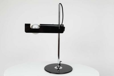  Oluce Joe Colombo Model 291 Spider Table Lamp in Black for Oluce