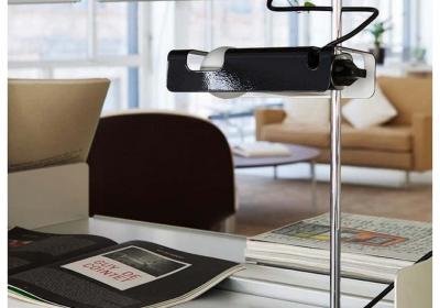  Oluce Joe Colombo Model 291 Spider Table Lamp in Black for Oluce