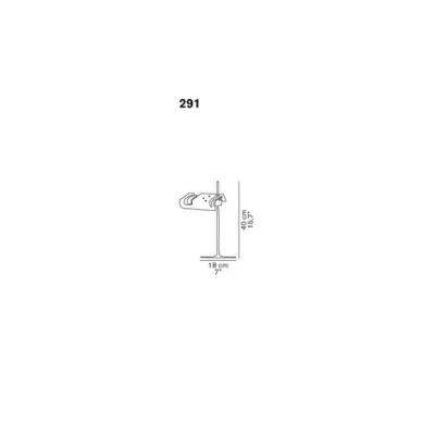  Oluce Joe Colombo Model 291 Spider Table Lamp in Black for Oluce