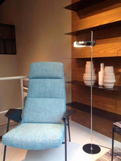  Oluce Joe Colombo Model 3319 Spider Floor Lamp in Black for Oluce