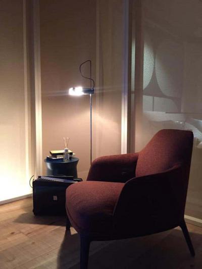  Oluce Joe Colombo Model 3319 Spider Floor Lamp in Black for Oluce