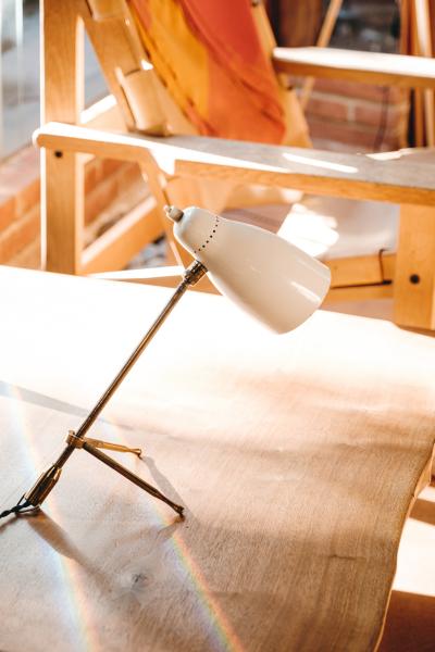  Oluce Pair of 1950s Giuseppe Ostuni Ochetta Grande Wall or Table Lamps for O Luce