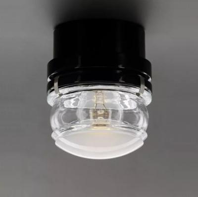  Oluce Pair of Joe Colombo Fresnel Outdoor Wall Lamps for Oluce in Black