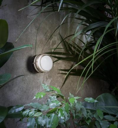  Oluce Pair of Joe Colombo Fresnel Outdoor Wall Lamps for Oluce in Black