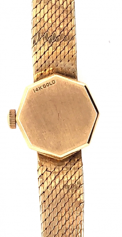  Omega Omega 14 Karat Ladies Wristwatch 18 2 Grams Without Works 17 Jewels