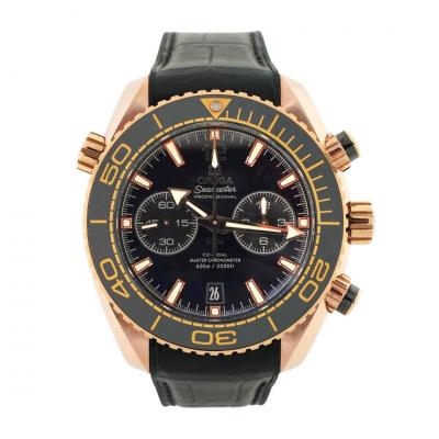  Omega Omega Seamaster Planet Ocean 18K Rose Gold Black Dial 600M