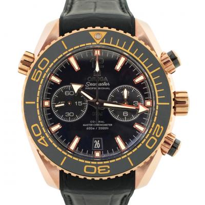  Omega Omega Seamaster Planet Ocean 18K Rose Gold Black Dial 600M