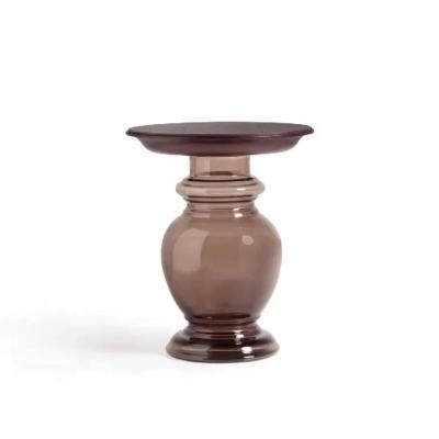  Opera Oleas Blown Glass Table with Wooden Top