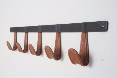  Orange Furniture Atelier Iron and Leather Coat Rack