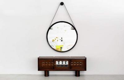  Orange Furniture BEVERLY OAK MIRROR BY ORANGE