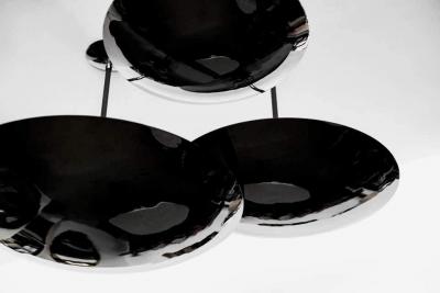  Orange Furniture BLACK NICKEL DOME CEILING PENDANT