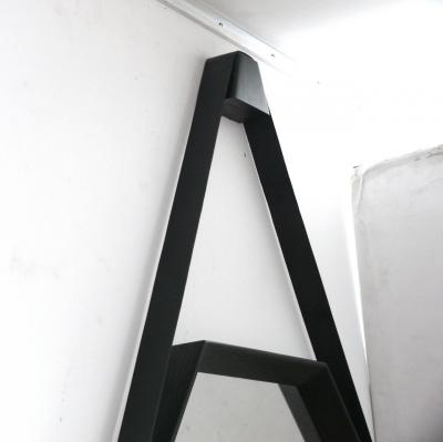  Orange Furniture Beverly Oak and Leather Elongated Octagon Mirror