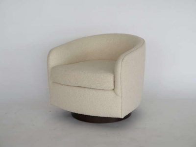  Orange Furniture PAIR OF MILO BAUGHMAN STYLE SWIVEL CHAIRS