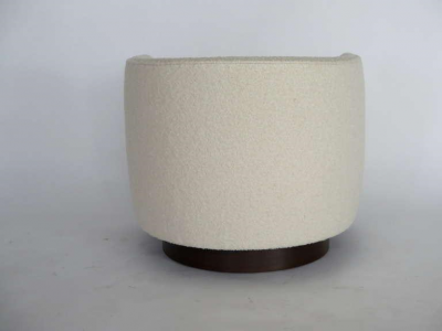  Orange Furniture PAIR OF MILO BAUGHMAN STYLE SWIVEL CHAIRS