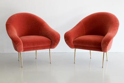  Orange Furniture PAIR OF SALON SLIPPER CHAIRS BY ORANGE FURNITURE