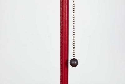  Orange Furniture Wilshire Red Leather Floor Lamp