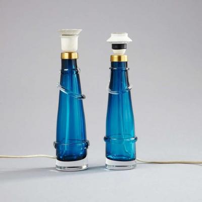  Orrefors A Pair of Table lamps by Orrefors