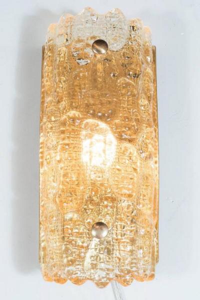  Orrefors Carl Fagerlund Orrefors Brass Crystal Sconce