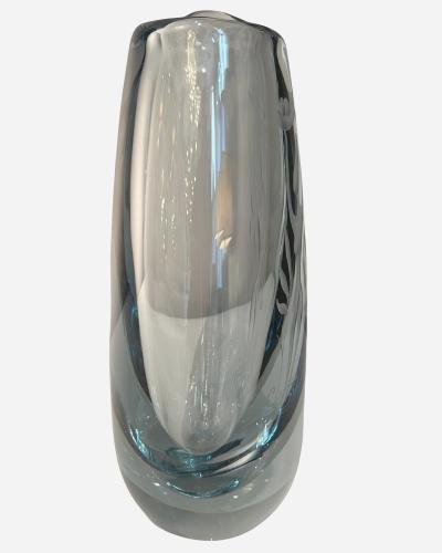  Orrefors Engraved glass vase Edition Orrefors Sweden circa 1950