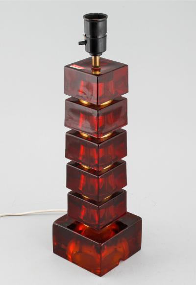  Orrefors Glass Table lamp Orrefors attributed