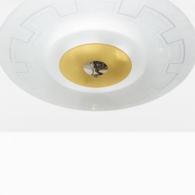  Orrefors One of Two Orrefors Swedish Grace Art Deco Meander etched pendants B 