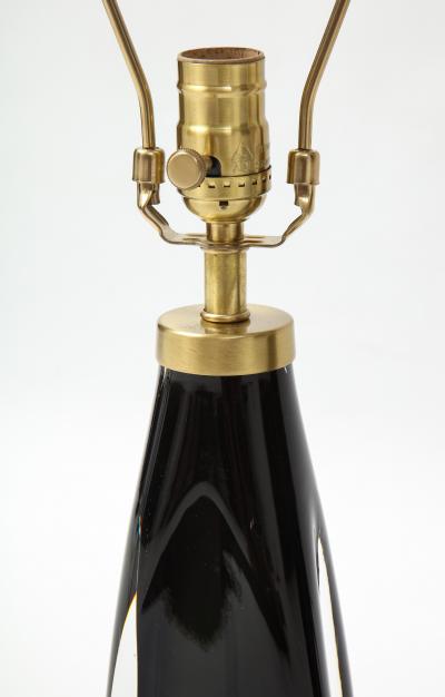  Orrefors Orrefors Black Crystal Encased Lamps