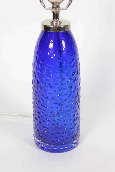  Orrefors Orrefors Cobalt Blue Glass Lamps